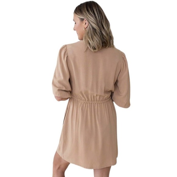 The Drop x Cellajaneblog Praline Gathered Waist Mini Shirt Dress Womens 2X NWT - Picture 4 of 15